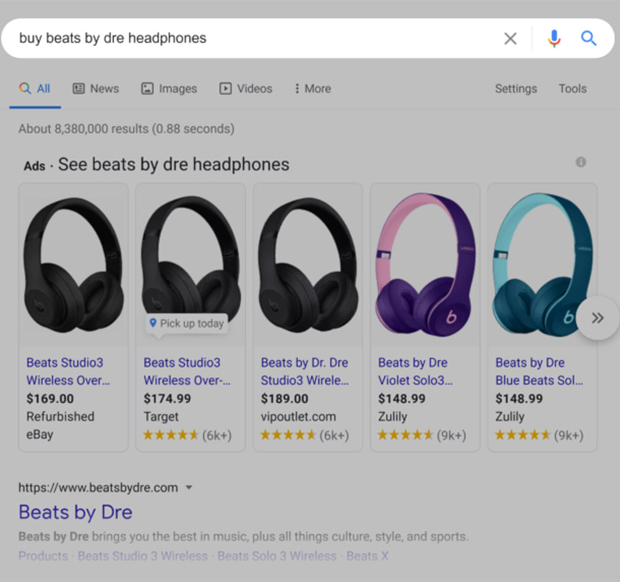 google-serp-buy-beats-by-dre-headphones