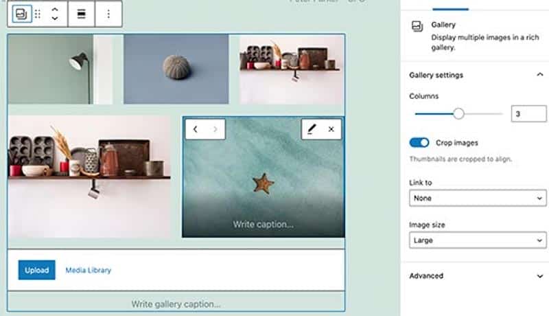 การเพิ่มแกลเลอรี่รูปภาพ ใน WordPress Block Editor