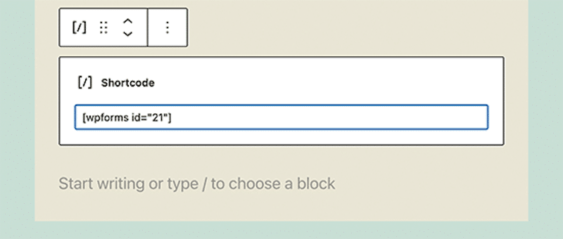 การเพิ่ม Shortcode ใน WordPress Block Editor