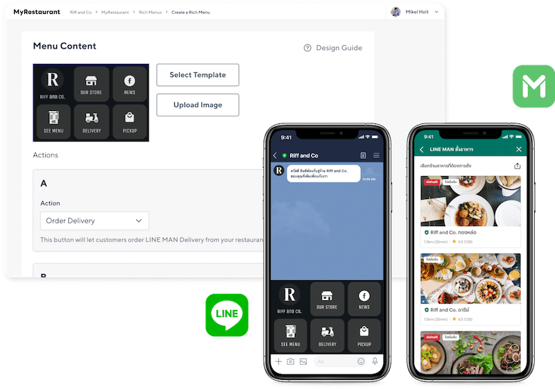 rich manu LINE MyRestaurantpng 4 LINE MyRestaurant คืออะไร อยากขายดีทำไมร้านอาหารต้องใช้งาน?