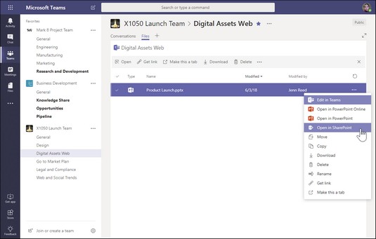 การแชร์ไฟล์งานใน Microsoft Teams