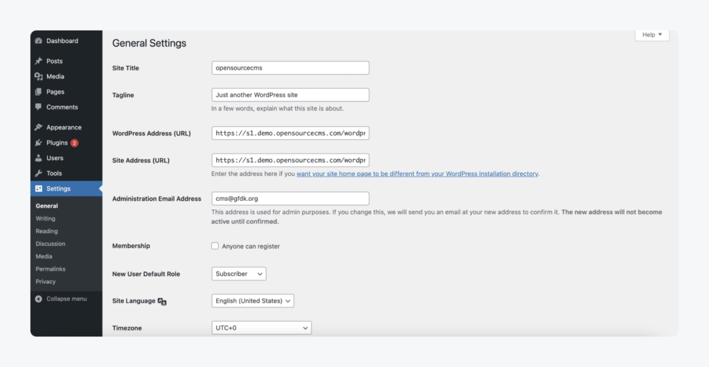 การตั้งค่าการเขียน (Writing Settings) ใน WordPress