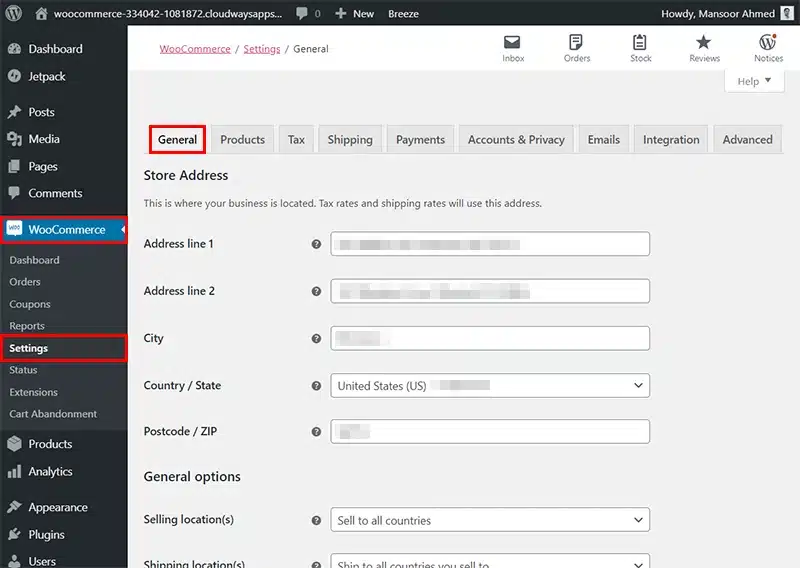 วิธีตั้งค่า WooCoomerce (General)
