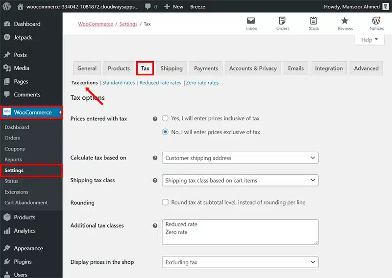 วิธีตั้งค่า WooCoomerce (Tax)