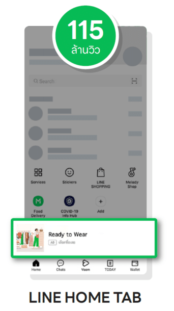 ตำแหน่งโฆษณา LINE Ads